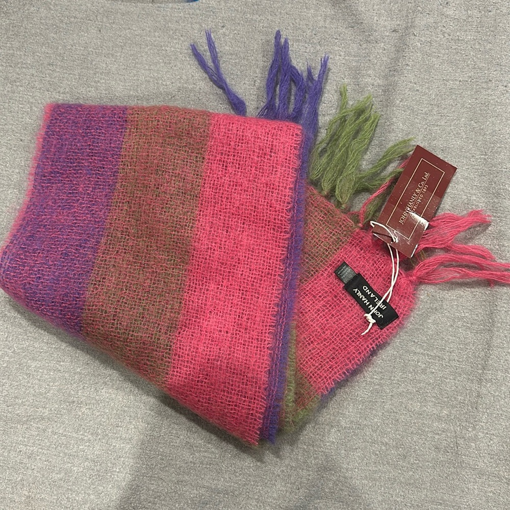 Mohair wool blend scarf from Ireland